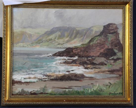 § Rowland Hill (1915-1979) Garron Point and Red Bay, County Antrim 16 x 20in.